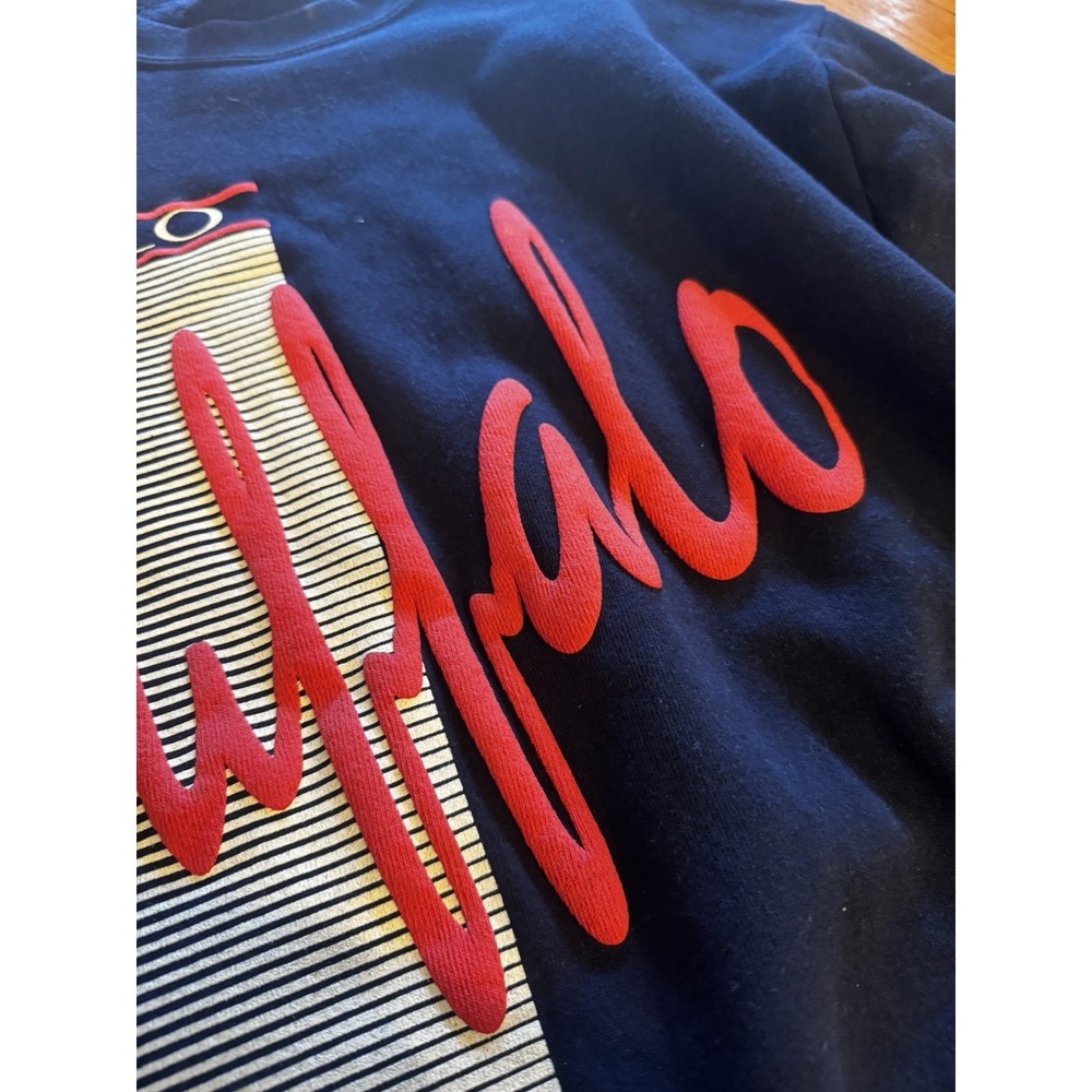 Vintage Women's Buffalo New York Sweatshirt Sz M Spellout Raised Letters - Picture 10 of 14